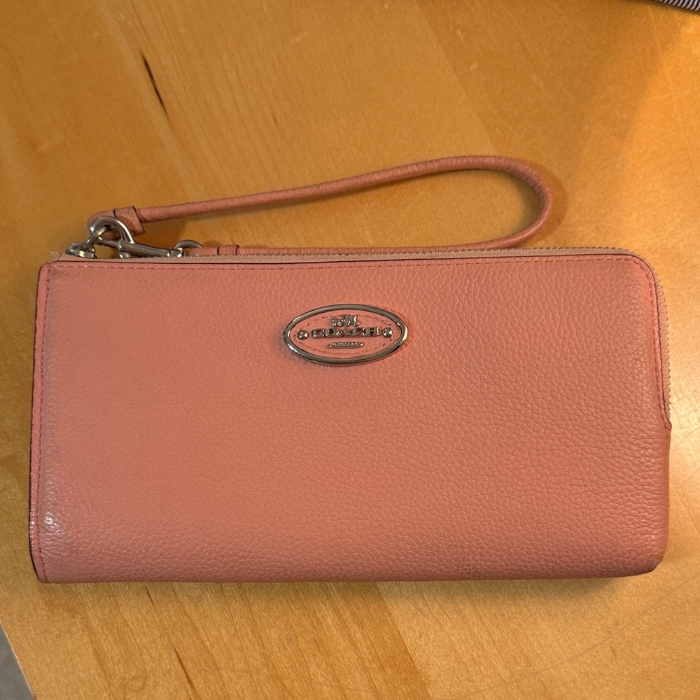 Coach Pink Wristlet Wallet